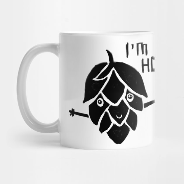 Craft brewery pun, happy hoppy hops by badlydrawnbabe